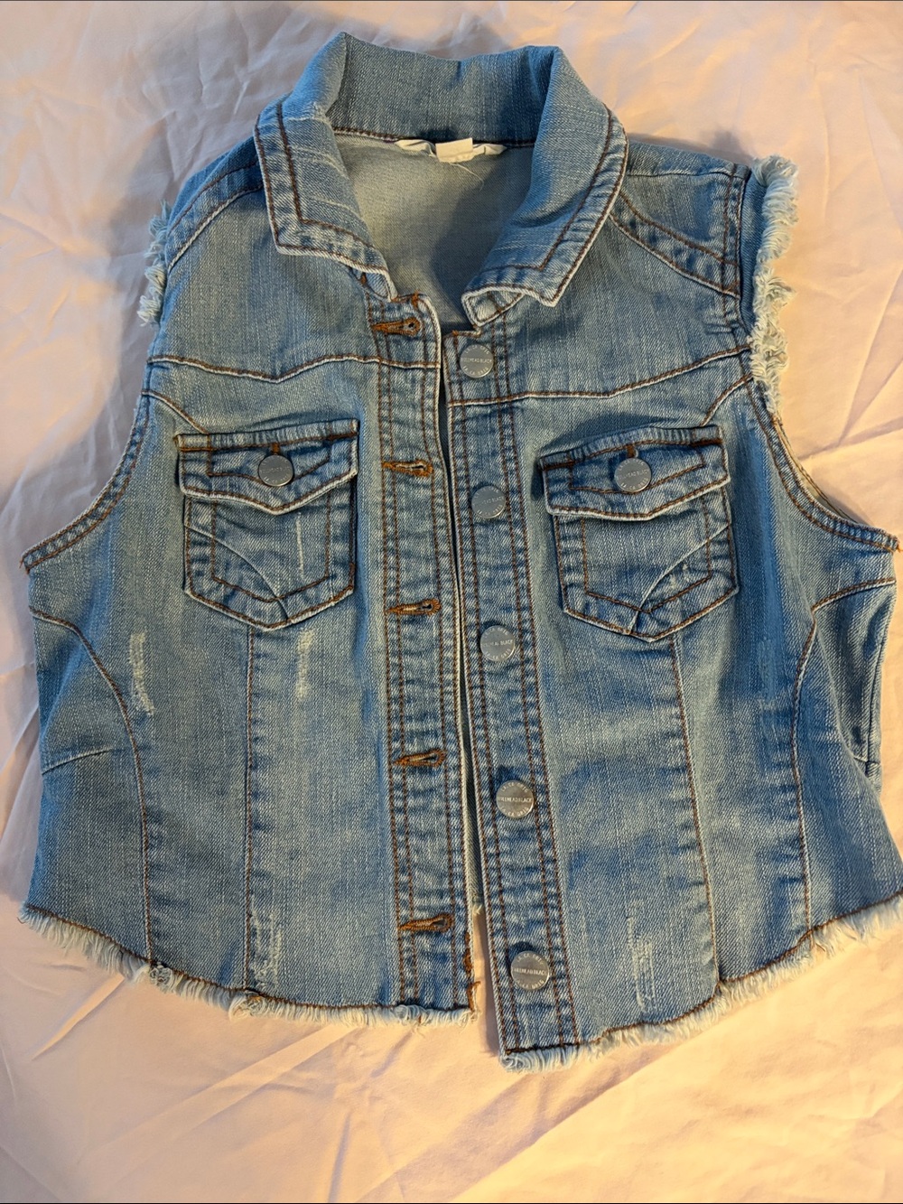 Bullhead Light Blue Denim Vest